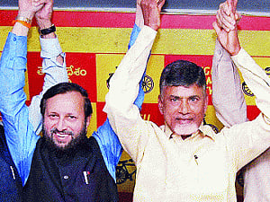 BJP-TDP alliance will sweep polls in Andhra: Javadekar
