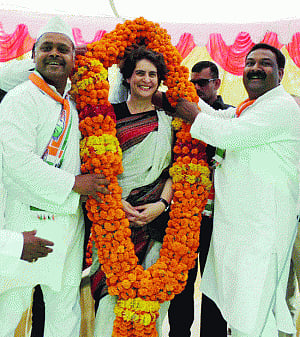Opp attacking Vadra for political gain: Priyanka
