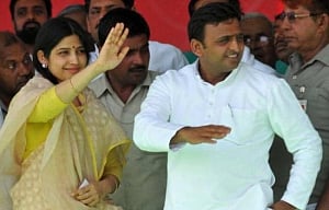 Akhilesh Yadav, wife have narrow escape as bird hits chopper