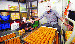 With victory in sight, BJP plans grand celebrations