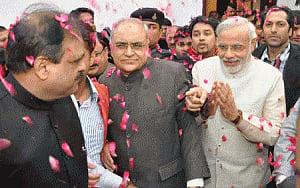 Modi meets party leaders