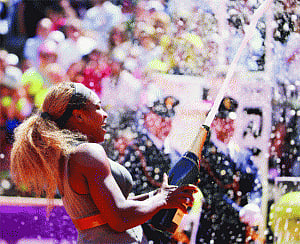 Serena breaks hearts in Rome
