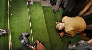 Modi says BJP his mother, gets emotional