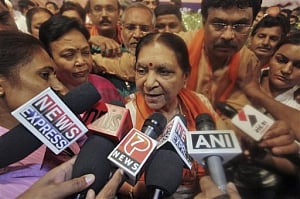 Anandiben takes oath as Gujarat CM