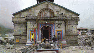 U'khand CM announces reconstruction plan for Kedarnath shrine