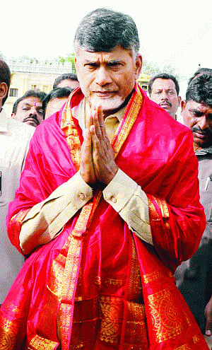 Naidu to take oath as AP CM today