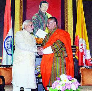 Tobgay thanks Modi for Bhutan trip