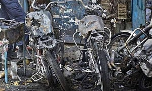 Three injured in blast in Pune police station parking lot