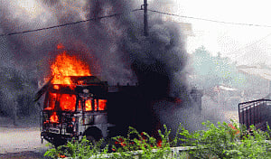 Protest in UP against cops' inaction
