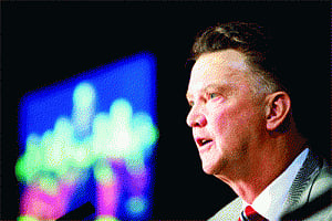 Van Gaal in Old Trafford with his philosophy