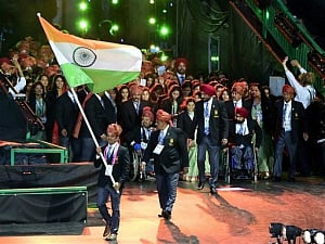 India leads players' parade at Commonwealth Games opening ceremony