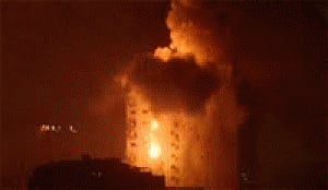 2 tank shells hit fuel tank at Gaza power plant