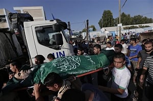 Death toll in Gaza crosses 1,300, UN school hit