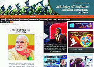 lanka says sorry to PM, Jaya