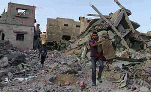 Gaza truce extended for 24 hours