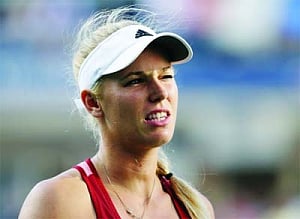 By the time Wozniacki started, it was over