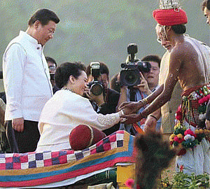 Chinese President, first lady treated to Gujarati thali
