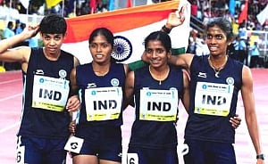 India wins gold in 4x400m women relay, 4th on trot since 2002