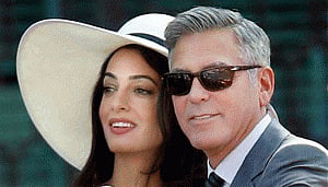 Clooney, Alamuddin together on magazine cover again