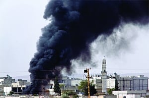 ISIS militants seize Kurdish HQ in Kobane