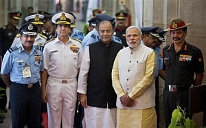 Modi meets top military officers at Combined Commanders' Conference