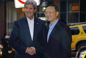 Kerry holds talks with Chinese diplomat in Boston