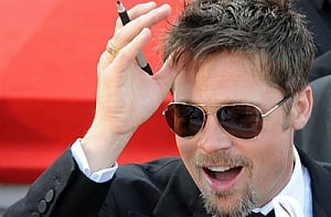 War is hell: Brad Pitt