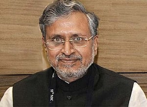 Sushil Modi accuses Nitish of running crime protection bureau