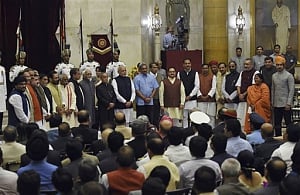 In cabinet rejig, Jaitley gets I&B, Gowda loses railways and Harshvardhan health ministry
