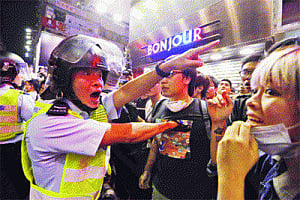 86 protesters arrested in Hong Kong
