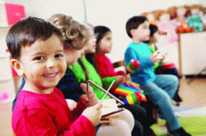 Parents do not have a 'creche' on nursery!