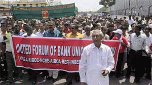 Bank strike on multiple days in January: Unions