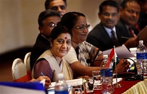 Sushma Swaraj calls on Merkel, meets her German counterpart