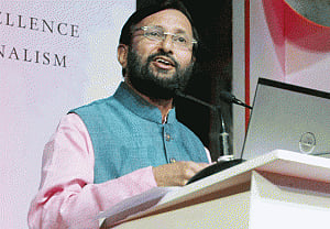 Cong should apologise for 'conspiring' to defame PM, NDA:  Javadekar