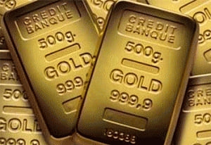 Gold down on stronger dollar