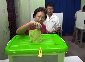 With excitement and hope, millions vote in Myanmar polls