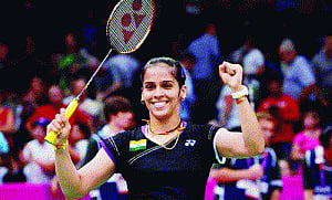 Saina sets up Wang semi