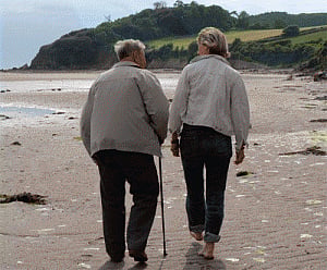 Walking faster, longer good for elderly