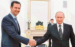 Syria troops advancing thanks to Russia strikes: Assad