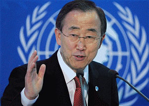 Dialogue only way forward for improving Indo-Pak relations:Ban