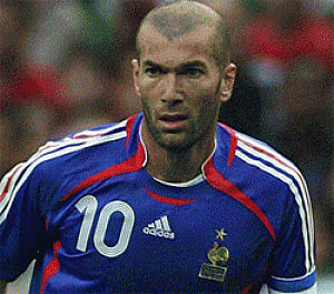 Zidane's son sent off for headbutting like father
