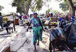 Slugfest intensifies over slum demolition, death of infant