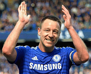 Chelsea captain Terry, teammates salute outgoing Mourinho