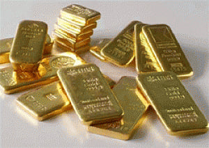 Gold up on weaker US dollar
