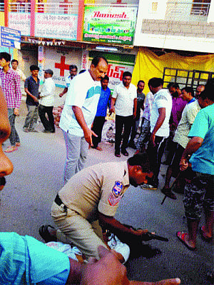 Depressed sword-frenzy  techie takes a bullet