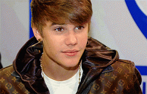 Graffiti promoting Bieber's album criticised