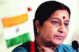 Swaraj writes to Aziz over Pak allegations
