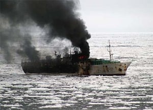 Coast Guard intercepts boat with explosives from Pak