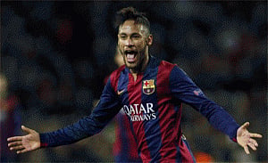Neymar best Brazilian player in European football