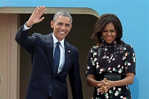 Obama departs after three-day visit